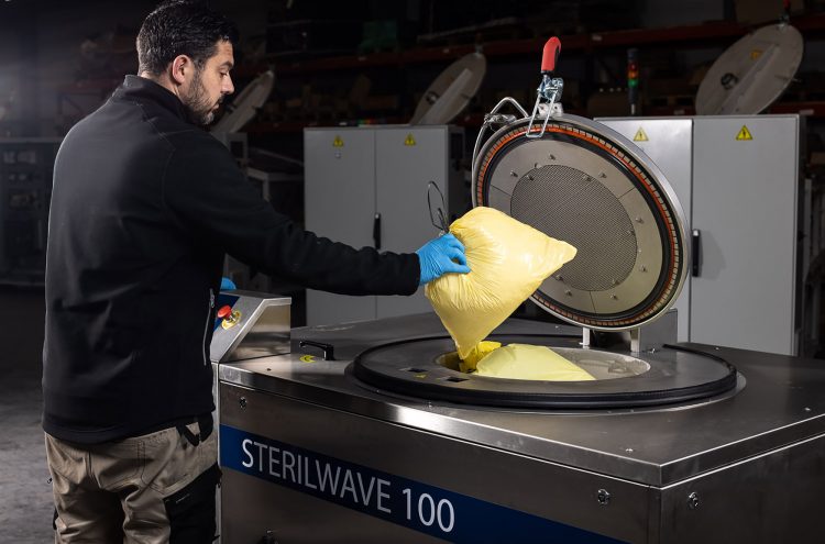 Sterilwave 100, microbial inactivation by microwave treatment